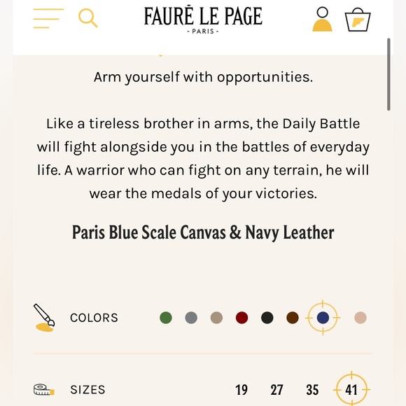 NEW FAURÉ LE PAGE Daily Battle Tote 37 in Paris Blue - Picture 14 of 17